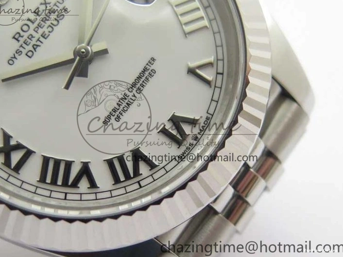 0506 New DateJust 41 126334 ARF 1:1 Best Edition 904L Steel White Roman Dial on Jubilee Bracelet A Bold 2551